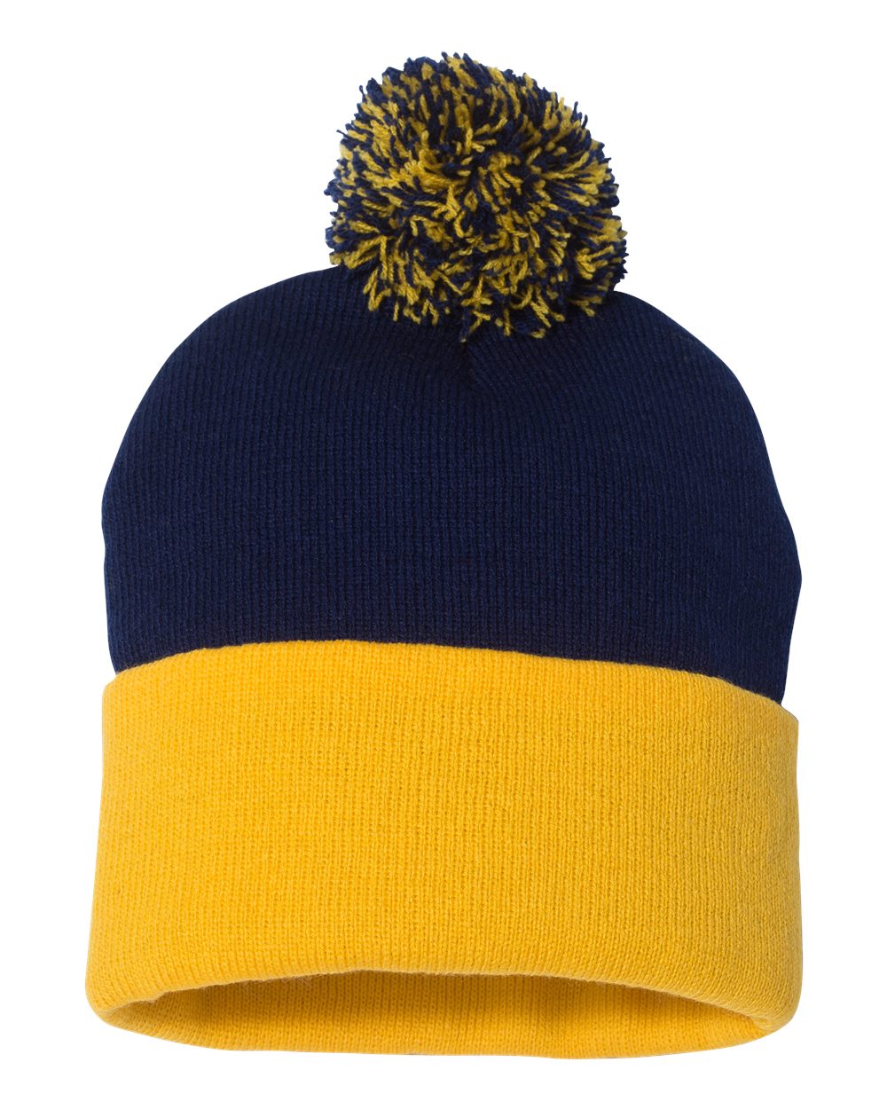 Pom-Pom Doubled Beanies with logo x6