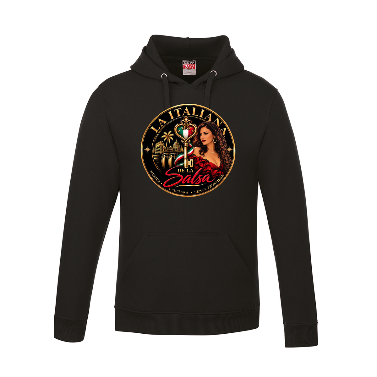 La Italiana de la Salsa - Black Hoodie