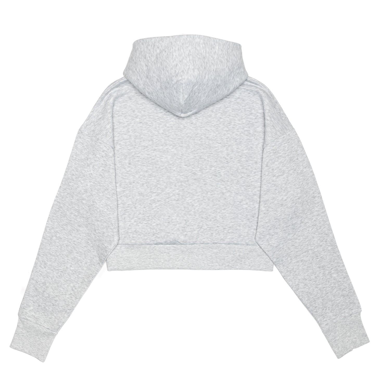 Women's Hoodie Zipped Crop Top