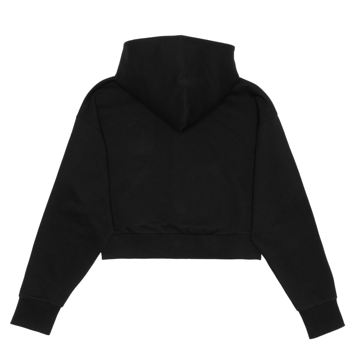 Women's Hoodie Zipped Crop Top