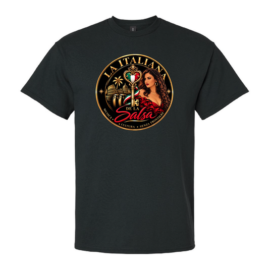 La Italiana de la Salsa - Black T-shirts