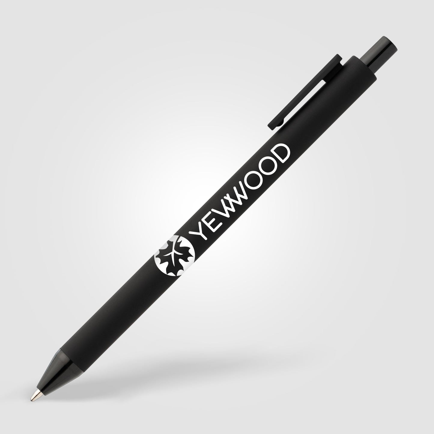 Bloom Soft Touch Pen – White Logo – 250 units