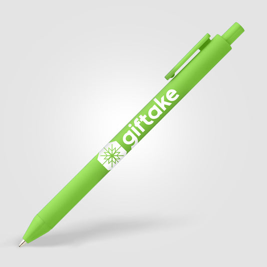 Bloom Soft Touch Pen – White Logo – 250 units