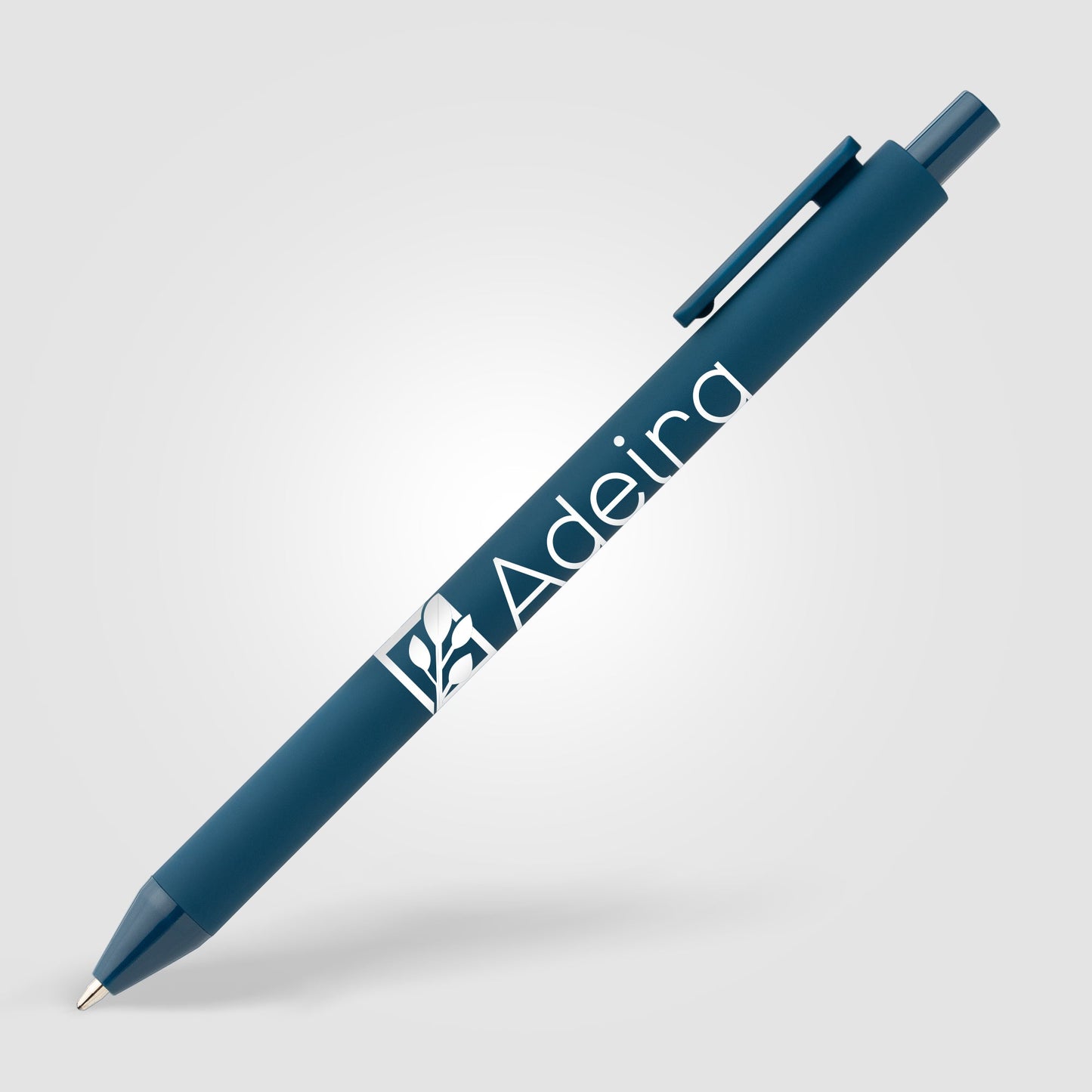 Bloom Soft Touch Pen – White Logo – 250 units