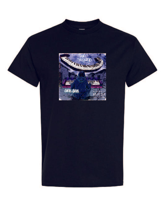 Chris Grus black t-shirt official merchandise front view