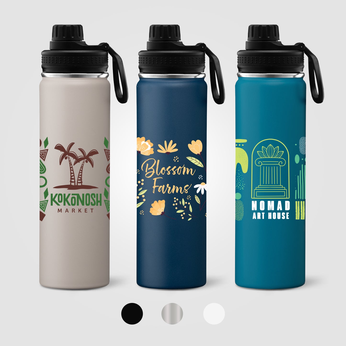 Alaska 24 oz Stainless Steel Bottle – Full Color Logo – 50 Units