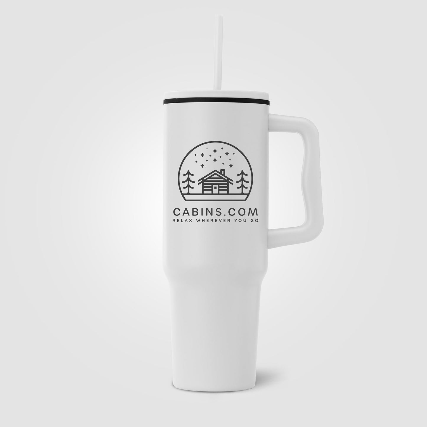 Polar 40 oz Stainless Steel Tumbler and Straw - One Color Logo - 25 units